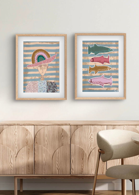 Rainbow Hat - Fine Art Print by Cata Jau Art