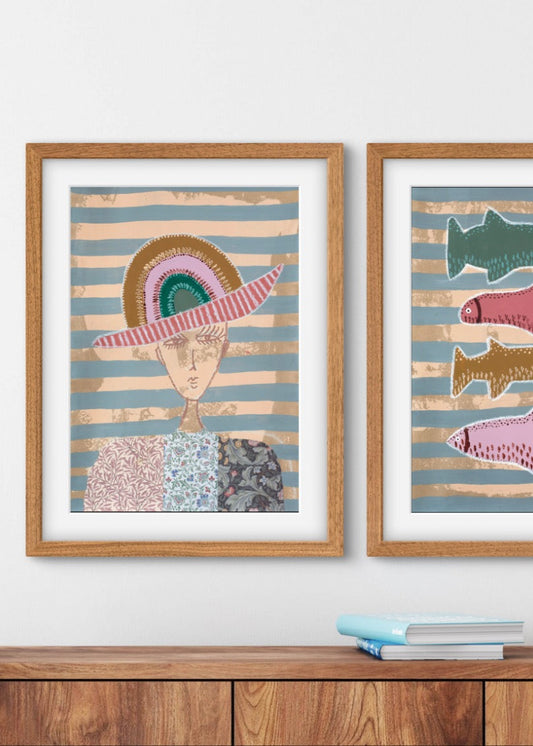 Rainbow Hat - Original Painting