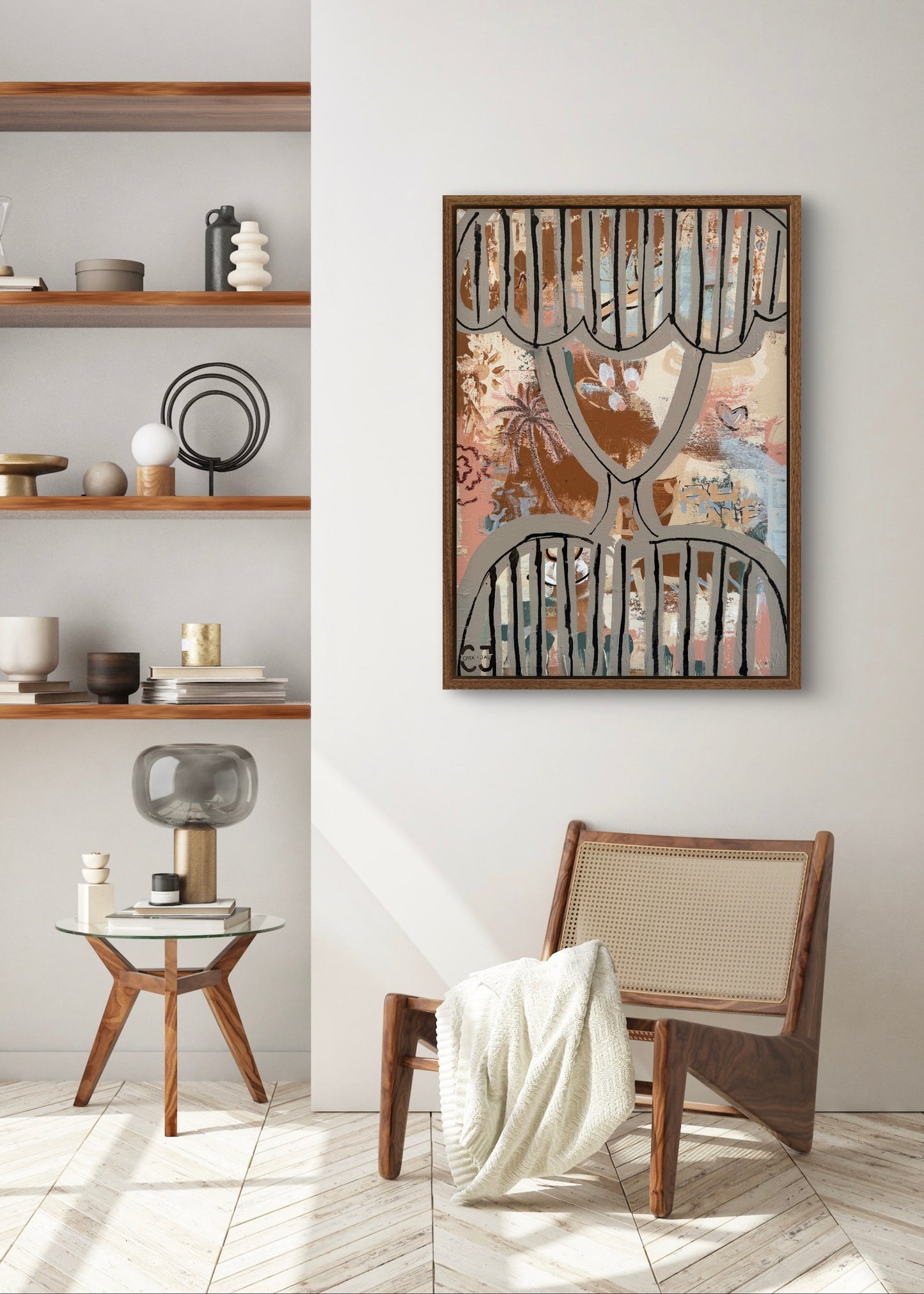 Alicia - Original Abstract Canvas Painting by Cata Jau Art