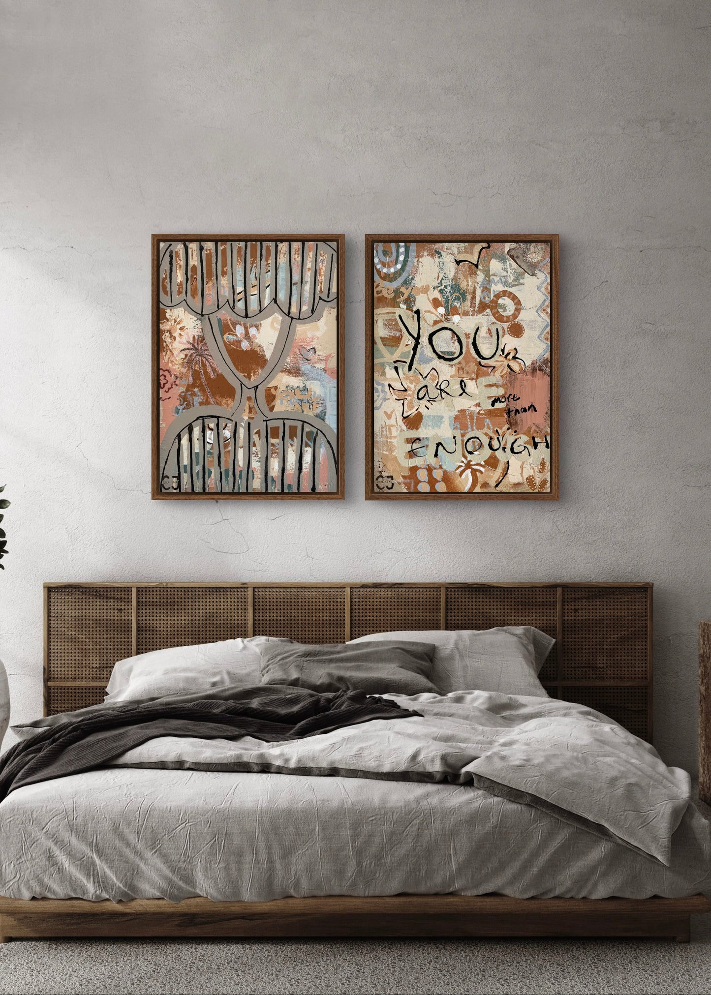 Alicia - Original Abstract Canvas Painting by Cata Jau Art