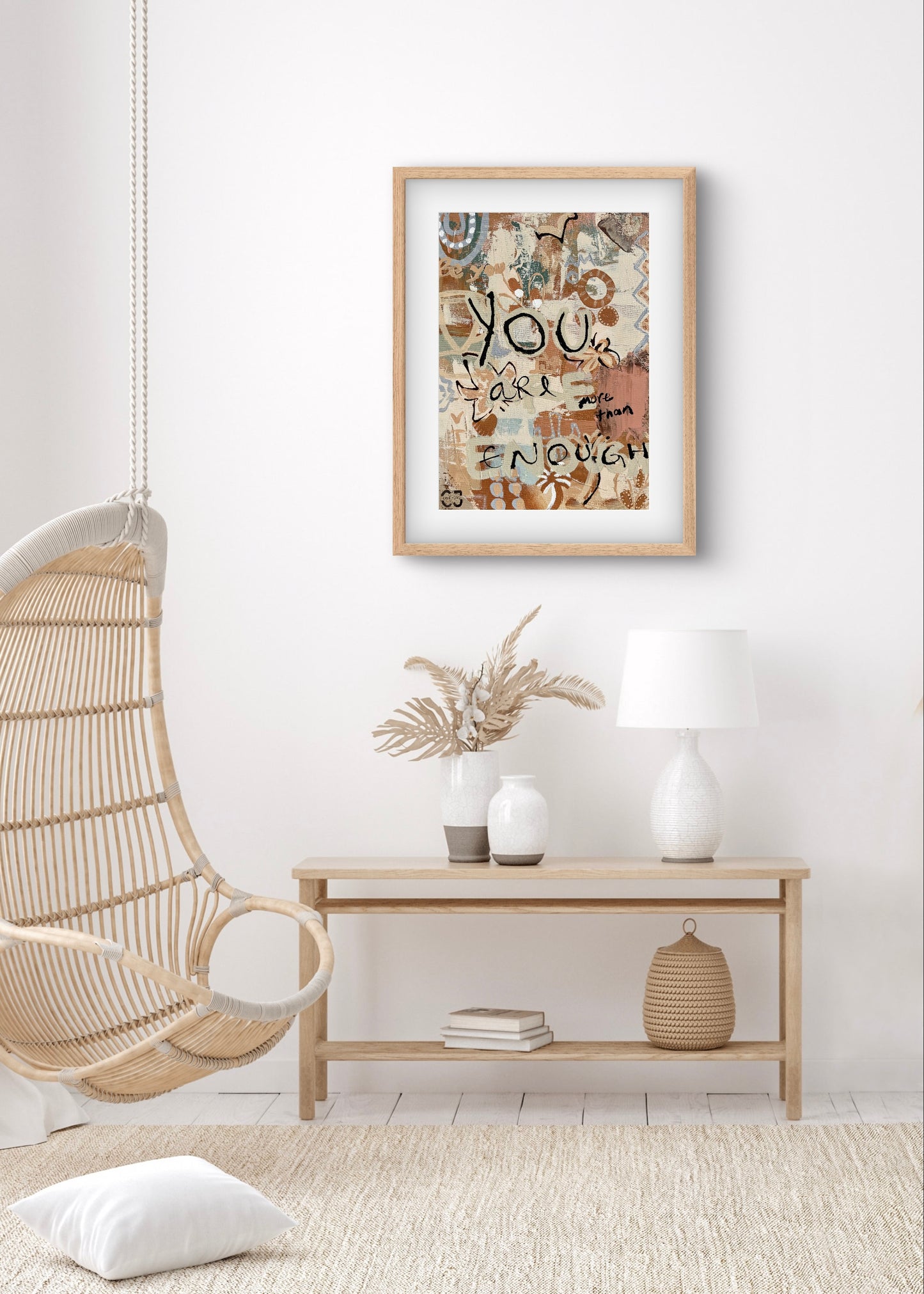 More Than Enough - Original Abstract Canvas Painting by Cata Jau Art